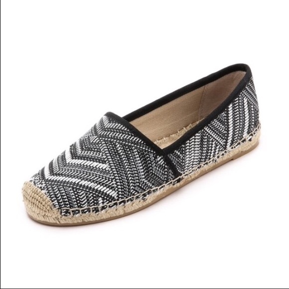Sam Edelman Shoes Lynn Black White Woven Espadrilles size 9 European summer - Picture 4 of 8